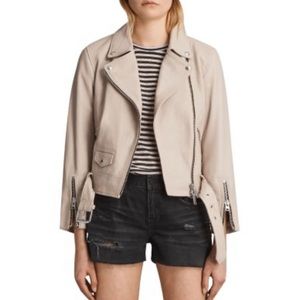 AllSaints Cole Biker Leather Jacket